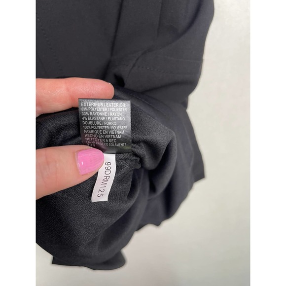 NWT Tahari Arthur Levine Black Dress‎ with Pockets , Size 0 - Picture 8 of 12